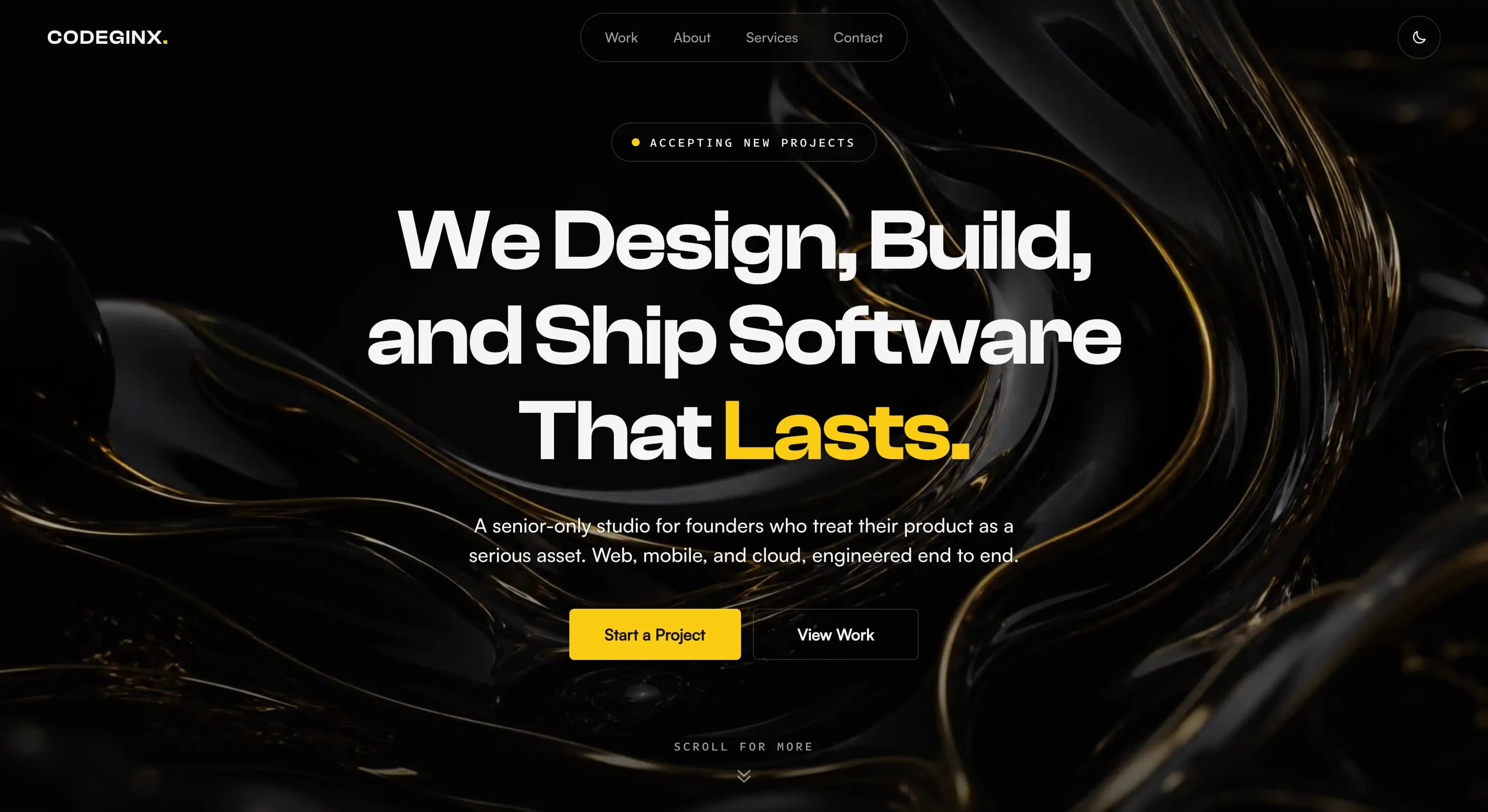 CodeGinx Agency Landing